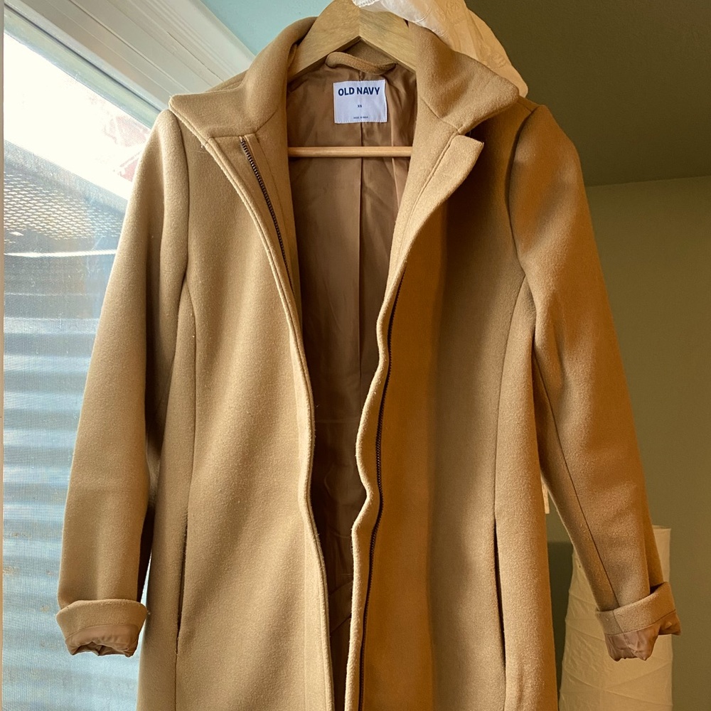 Camel coat. Old Navy. New.
